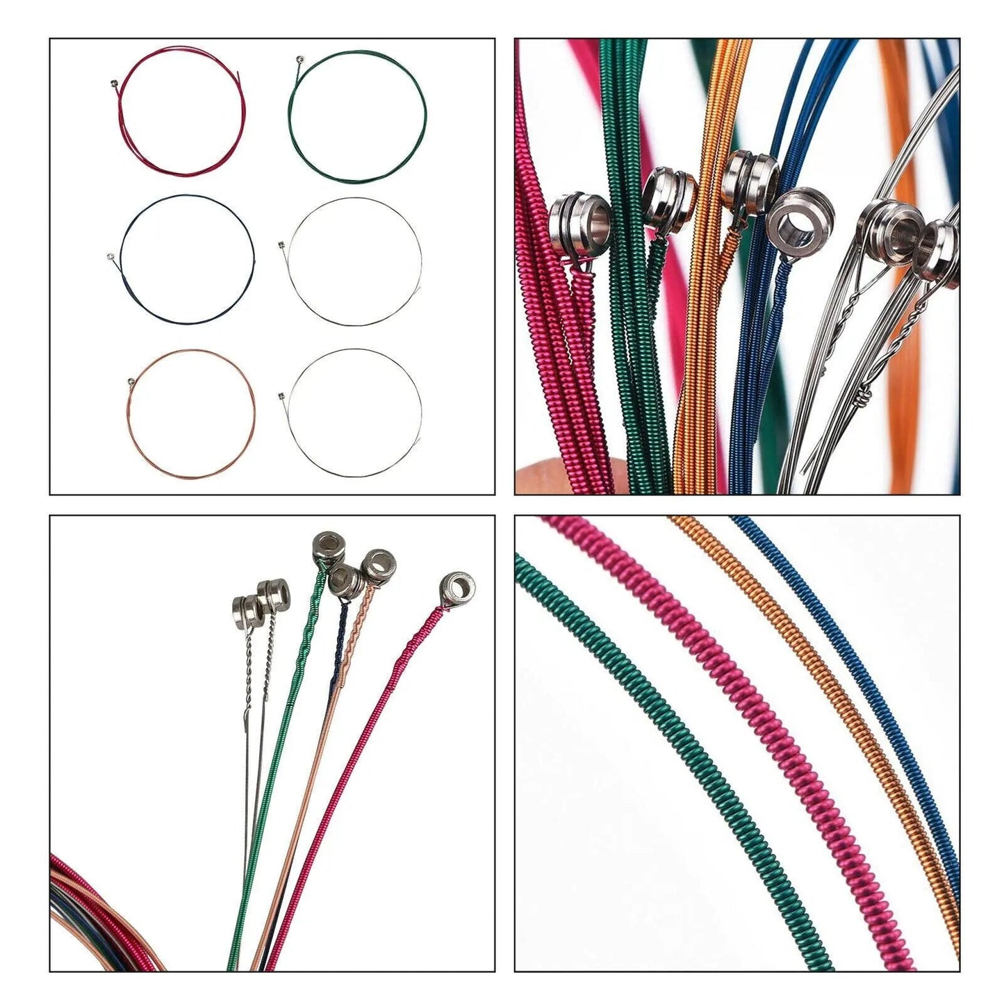 3 Sets of 6 Guitar Strings Replacement Steel String For Acoustic Guitar 1st-6th WEM Support (www.WEM.support)