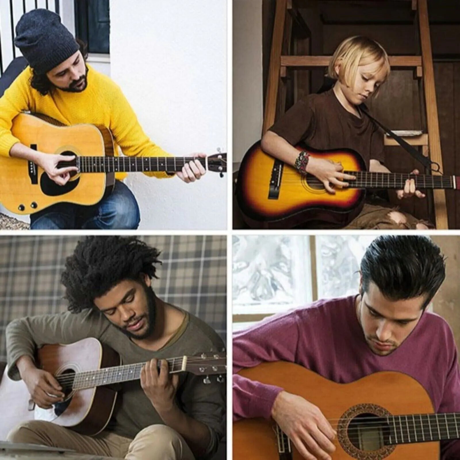 3 Sets of 6 Guitar Strings Replacement Steel String For Acoustic Guitar 1st-6th WEM Support (www.WEM.support)