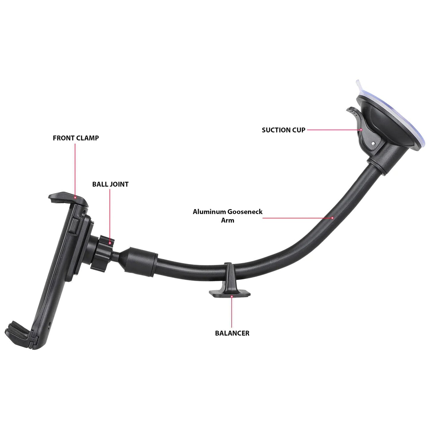 360° Universal Car Windshield Holder Desktop Mount For Cellphone Tablet iPad GPS WEM Support (www.WEM.support)