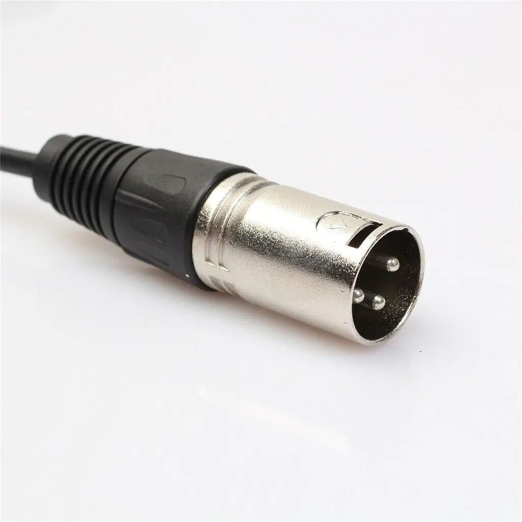 3Pin XLR Female Jack To Dual 2 Male Plug Y Splitter Cable Adapter Microphone USA WEM Support (www.WEM.support)