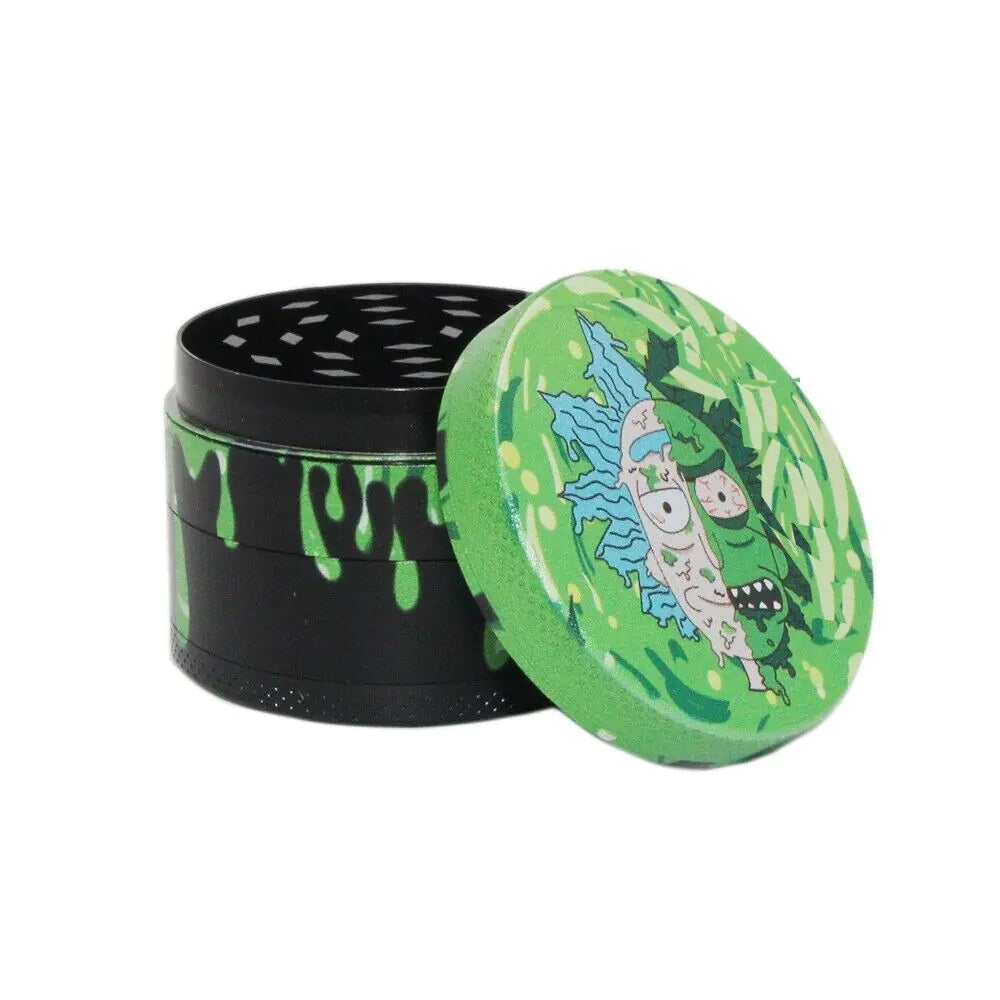 4-Layer 50mm Metal Dry Aluminum Large Herbal Spice Tobacco Grinder Crusher USA WEM Support (www.WEM.support)