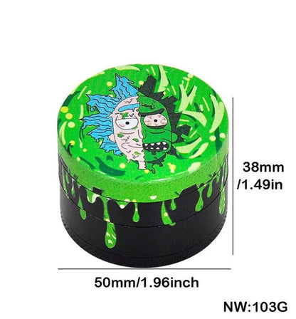 4-Layer 50mm Metal Dry Aluminum Large Herbal Spice Tobacco Grinder Crusher USA WEM Support (www.WEM.support)