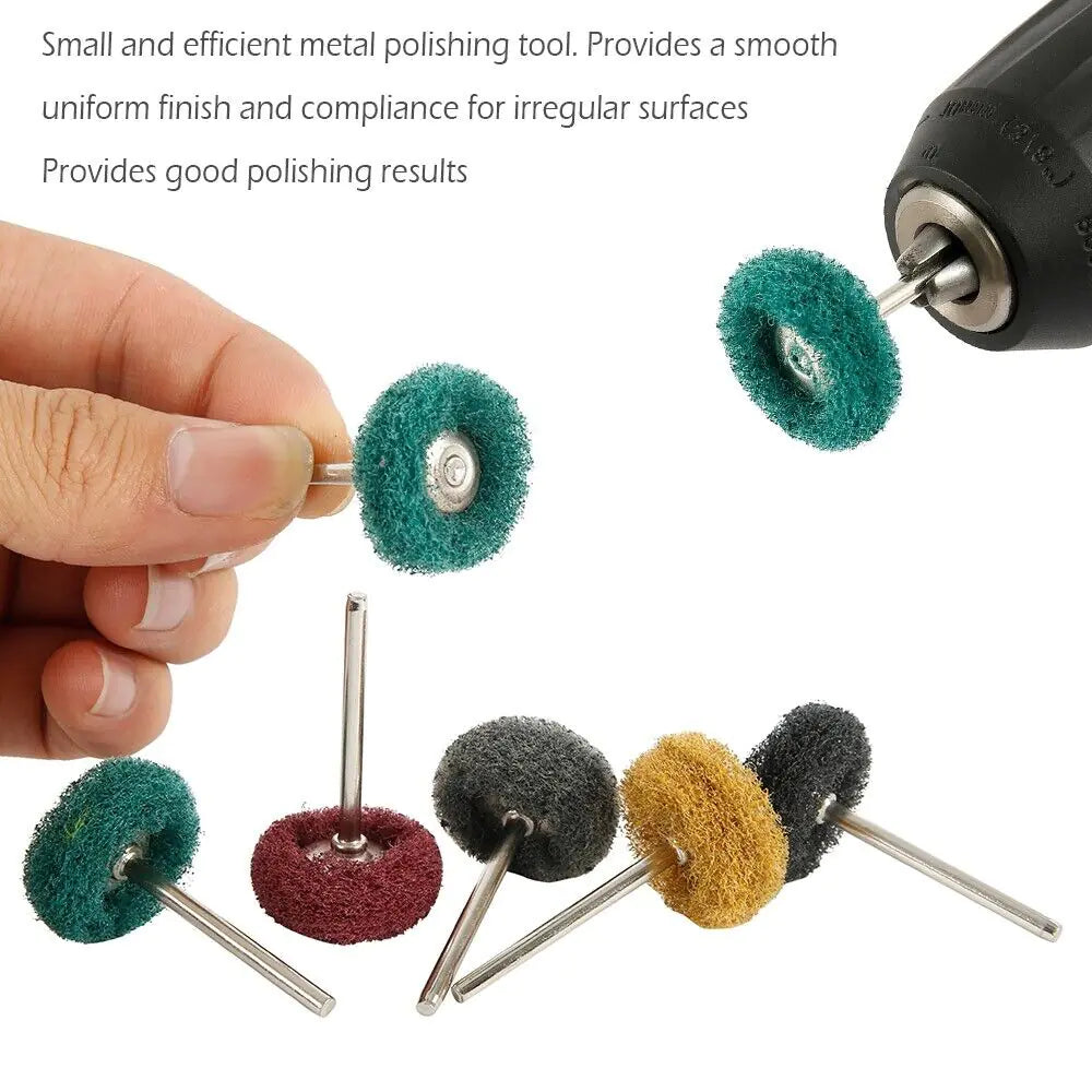50 Metal Polishing Buffing Wheel Burr Kit Rotary Tool Accessories Set For Dremel WEM Support (www.WEM.support)
