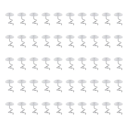 50 Pcs Upholstery Tacks Headliner Pins Clear Heads Twist Bed Fabric Sofa Chair WEM Support (www.WEM.support)