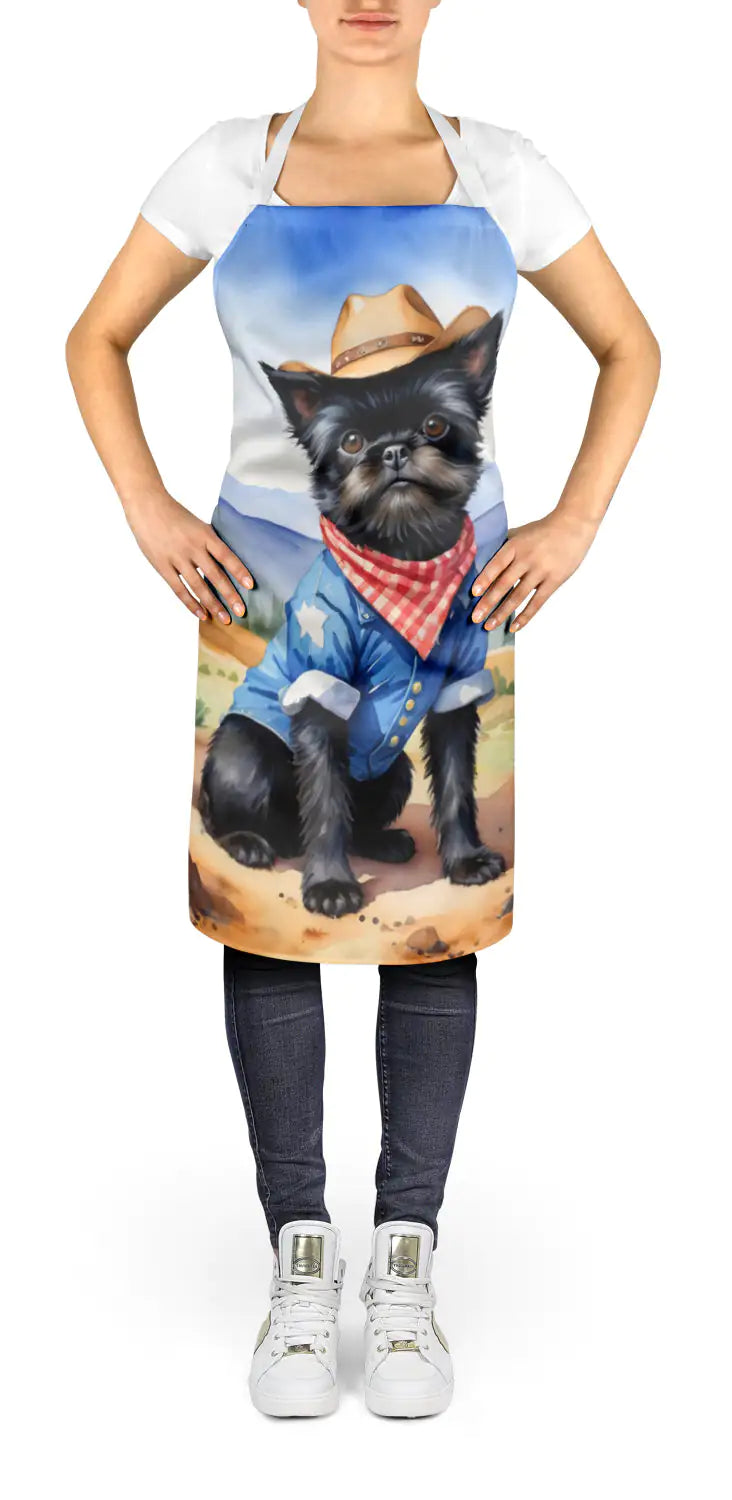 Affenpinscher Cowboy Welcome Apron WEM Support (www.WEM.support)