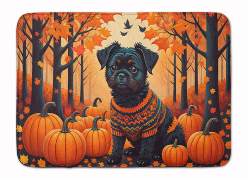Affenpinscher Fall Memory Foam Kitchen Mat WEM Support (www.WEM.support)