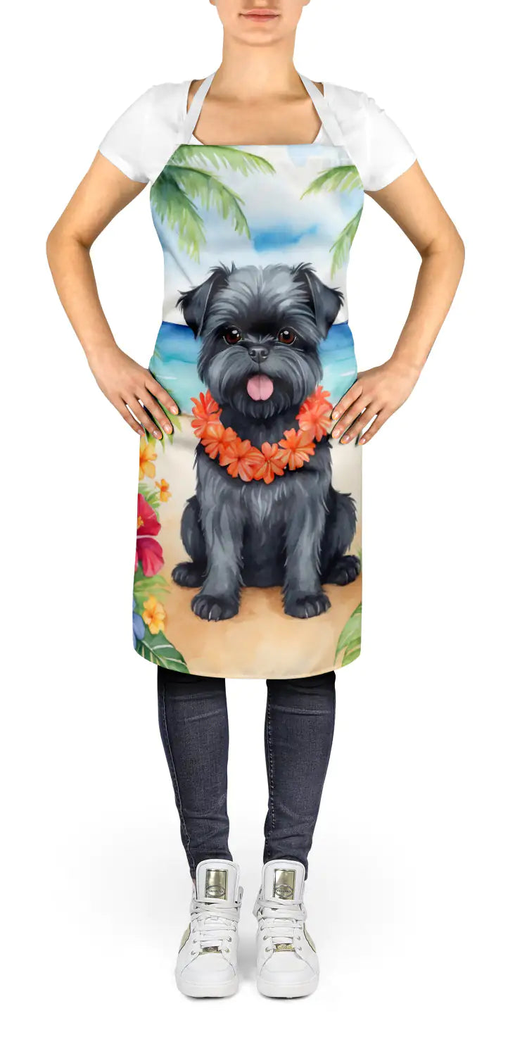 Affenpinscher Luau Apron WEM Support (www.WEM.support)