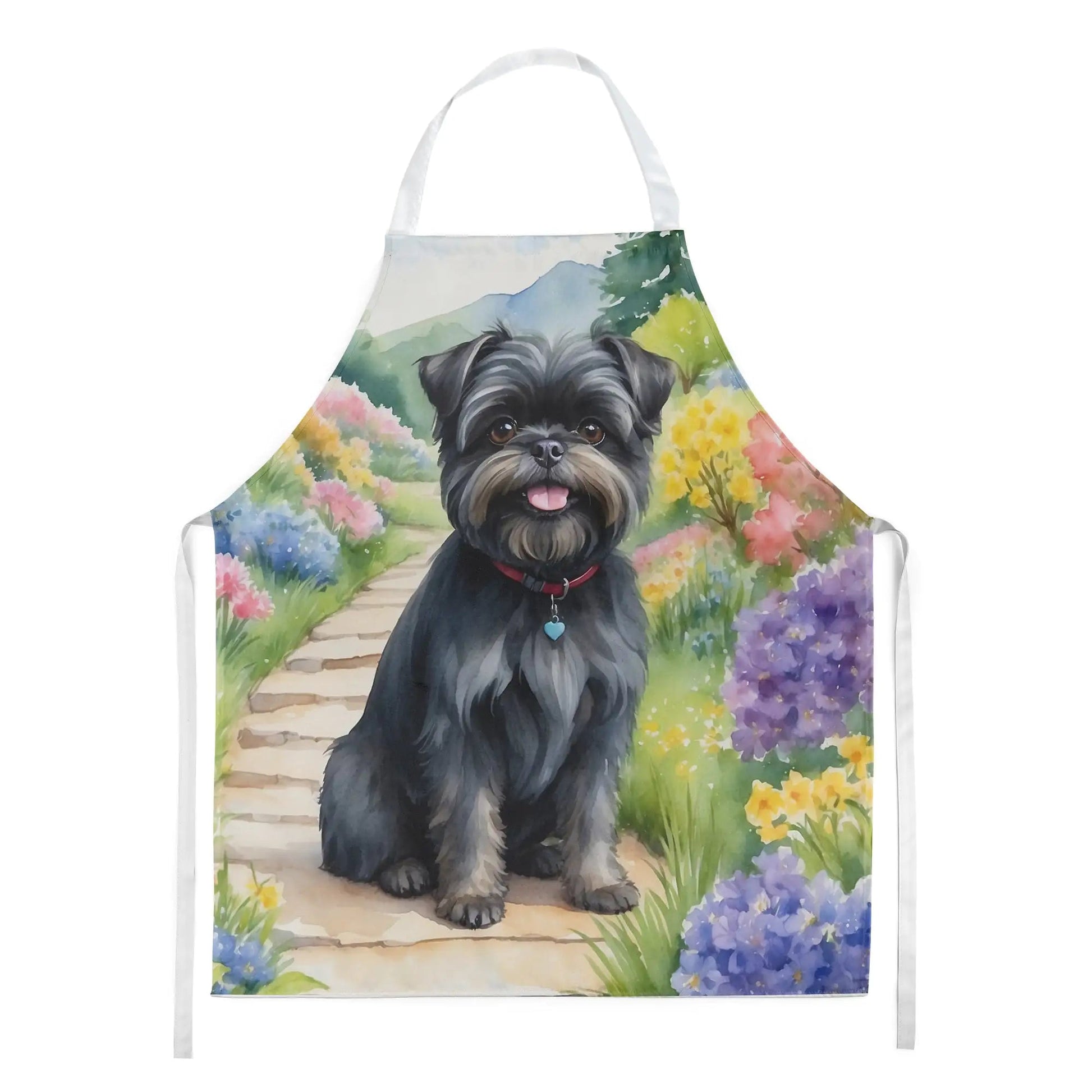 Affenpinscher Spring Garden Apron WEM Support (www.WEM.support)