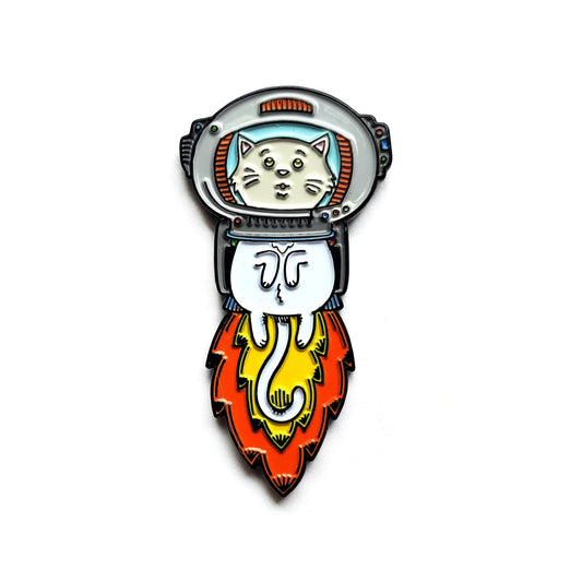 Astronaut Cat Fridge Magnet WEM Support (www.WEM.support)