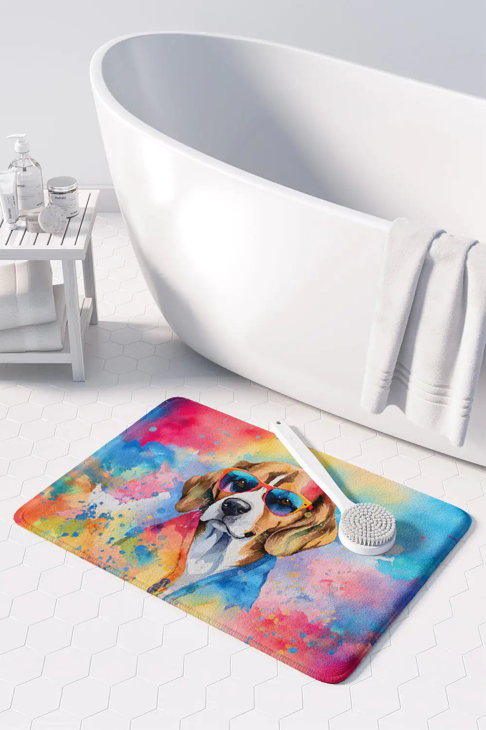 Beagle Hippie Dawg Memory Foam Kitchen Mat WEM Support (www.WEM.support)