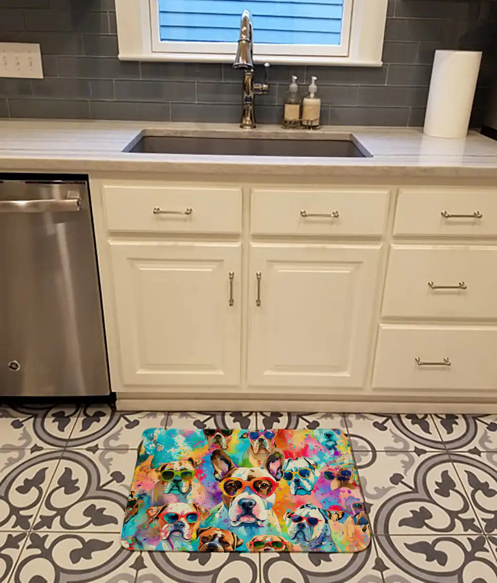 Boxer Hippie Dawg Memory Foam Kitchen Mat WEM Support (www.WEM.support)