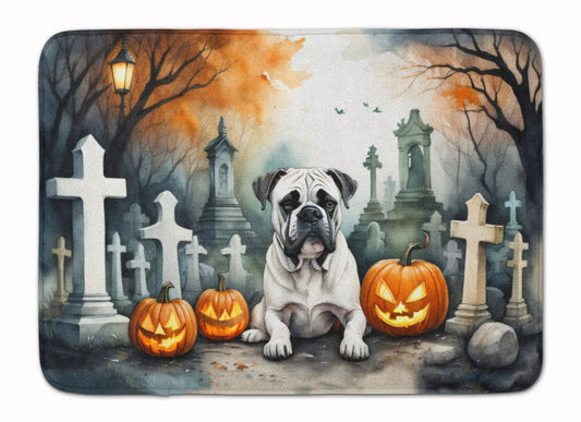 Boxer Spooky Halloween Memory Foam Kitchen Mat WEM Support (www.WEM.support)