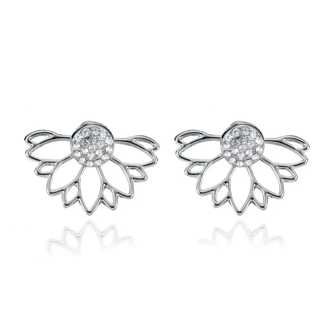 Crystal Earrings -Silver WEM Support (www.WEM.support)