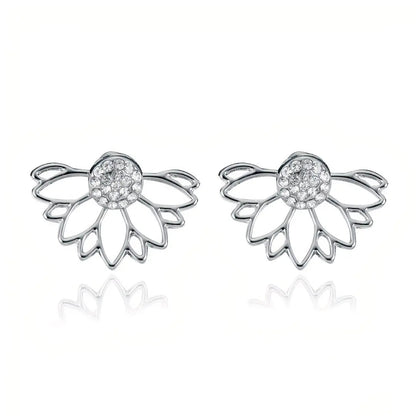 Crystal Earrings -Silver WEM Support (www.WEM.support)