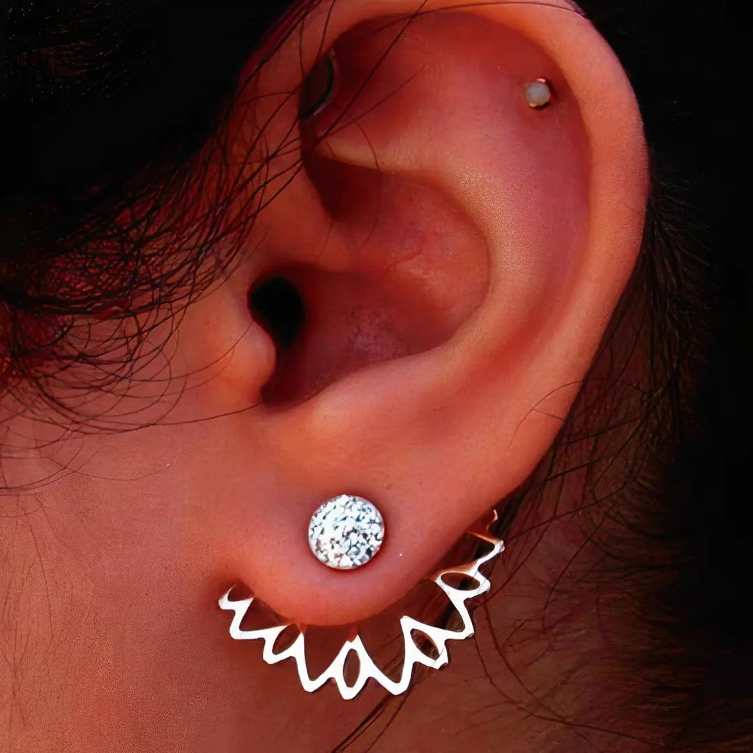 Crystal Earrings -Silver WEM Support (www.WEM.support)