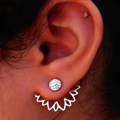 Crystal Earrings -Silver WEM Support (www.WEM.support)