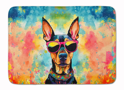 Doberman Pinscher Hippie Dawg Memory Foam Kitchen Mat WEM Support (www.WEM.support)