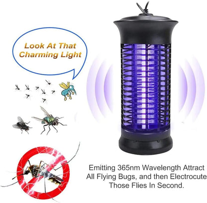 Electric Fly Gnat Killer Lamp Pests Fly Insect Trap Mosquito Bug Zapper 4,000V WEM Support (www.WEM.support)
