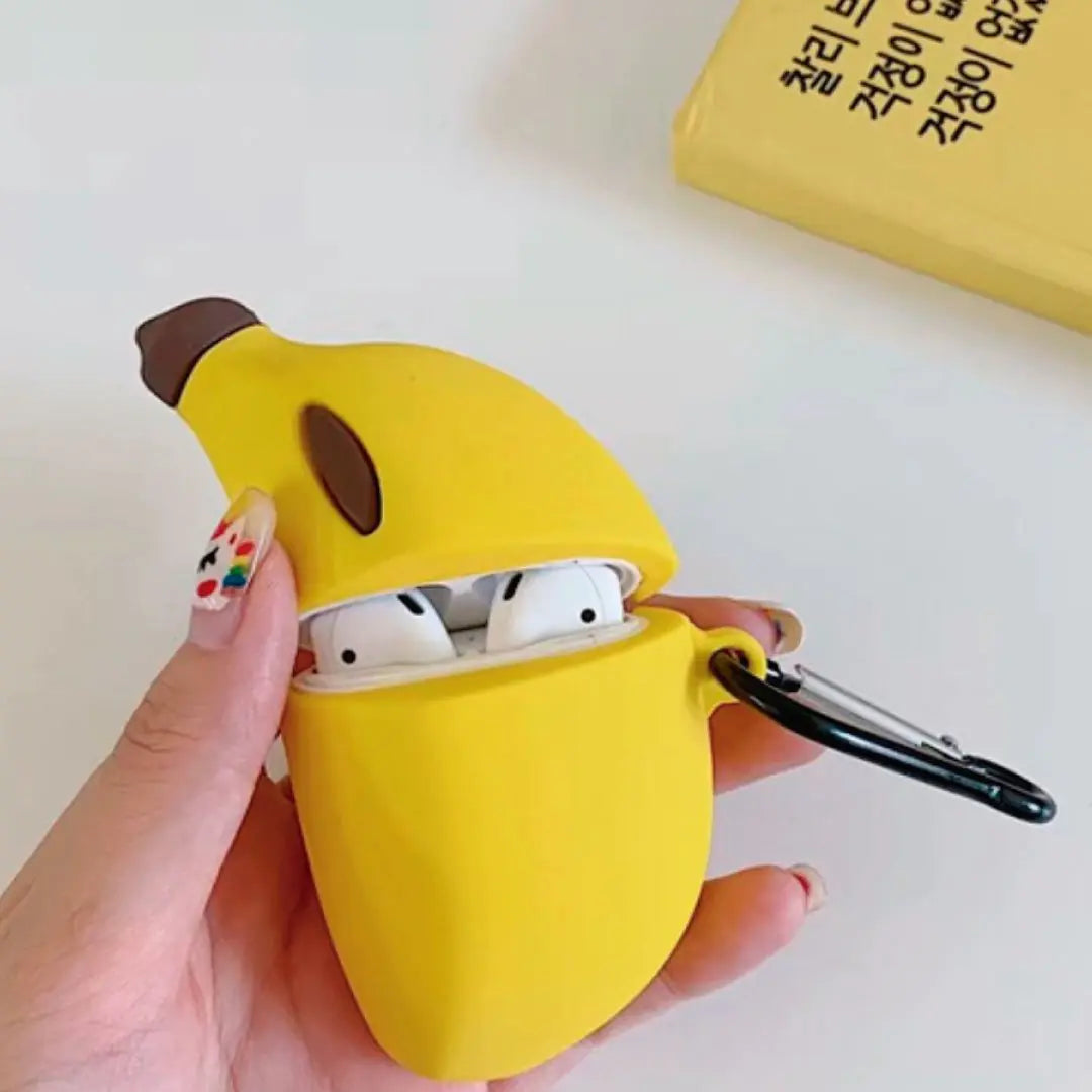 Funky Airpod Case- Banana WEM Support (www.WEM.support)