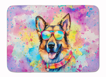 German Shepherd Hippie Dawg Memory Foam Kitchen Mat WEM Support (www.WEM.support)