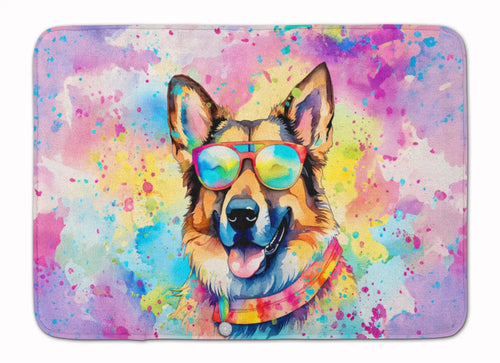 German Shepherd Hippie Dawg Memory Foam Kitchen Mat WEM Support (www.WEM.support)