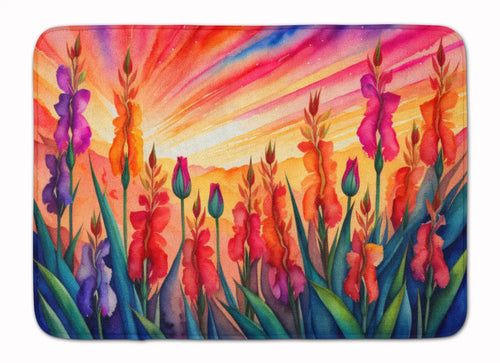 Gladiolus in Color Memory Foam Kitchen Mat WEM Support (www.WEM.support)