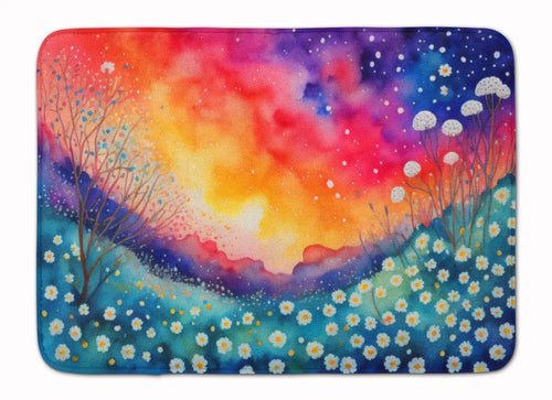 Gypsophila in Color Memory Foam Kitchen Mat WEM Support (www.WEM.support)