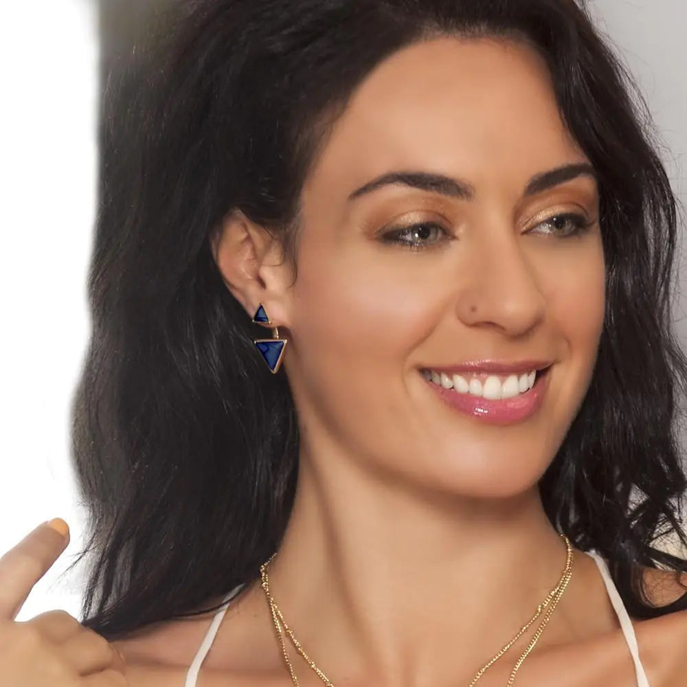 Gypsy Earrings-Sapphire WEM Support (www.WEM.support)