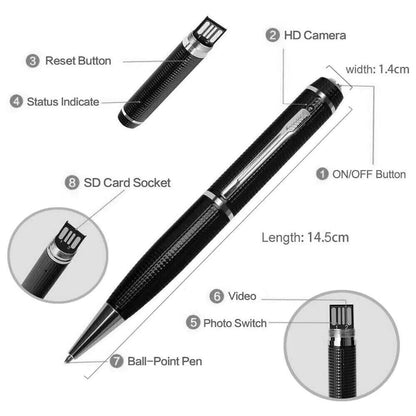 Hidden Cam Pocket Pen Camera 1080P HD Mini Body Video Recorder DVR Security USB WEM Support (www.WEM.support)