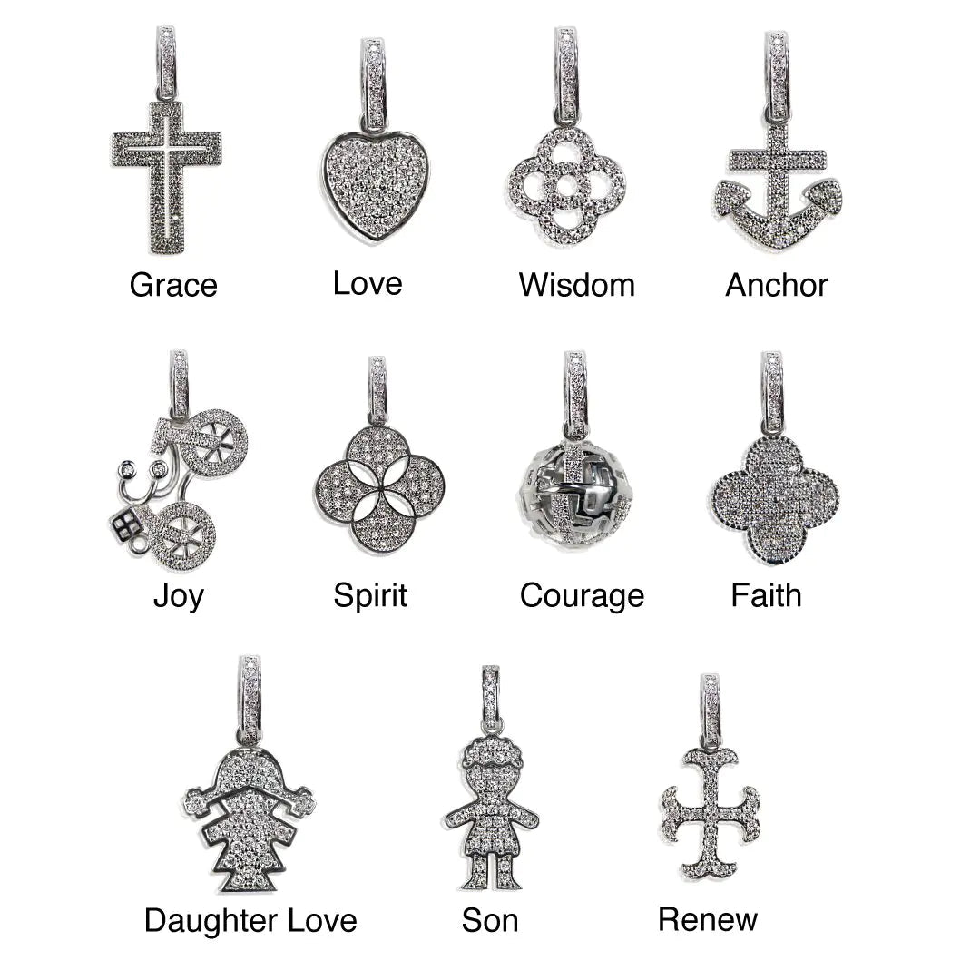 Hope Bracelet - Personalize it with 3 Charms WEM Support (www.WEM.support)