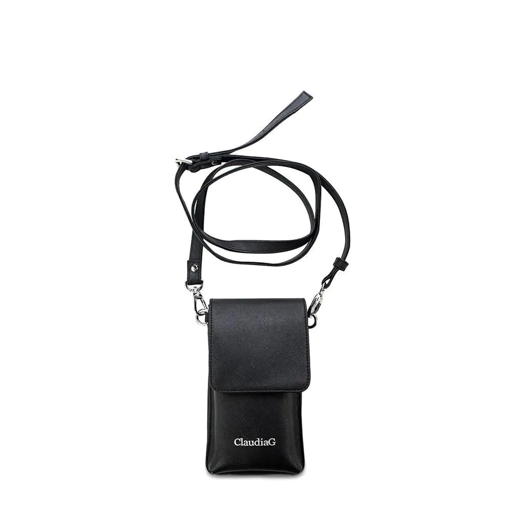 ibag Leather Crossbody -Midnight Black WEM Support (www.WEM.support)