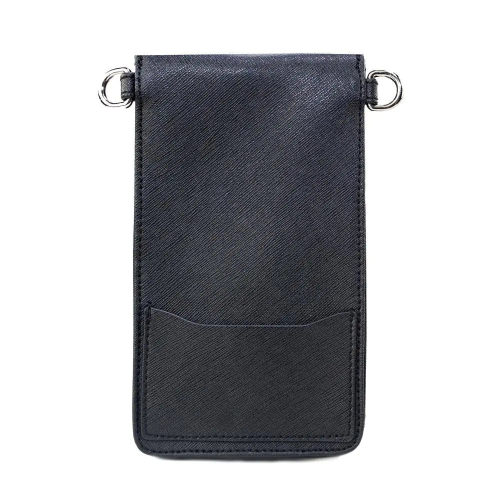 ibag Leather Crossbody -Midnight Black WEM Support (www.WEM.support)