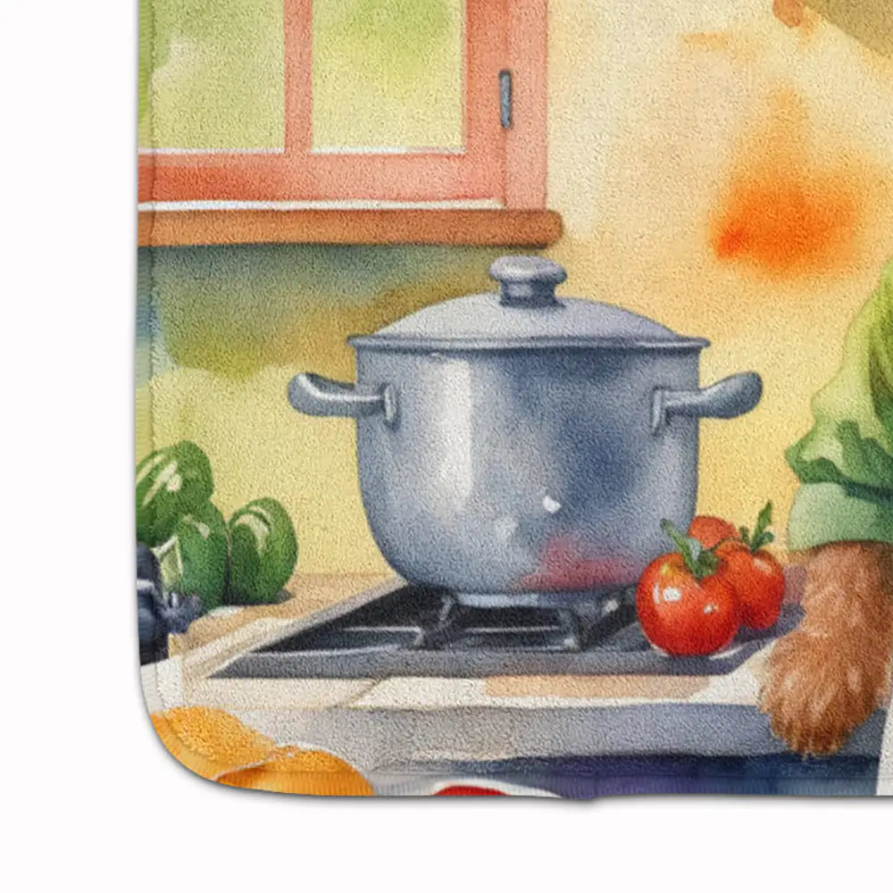 Irish Terrier The Chef Memory Foam Kitchen Mat WEM Support (www.WEM.support)