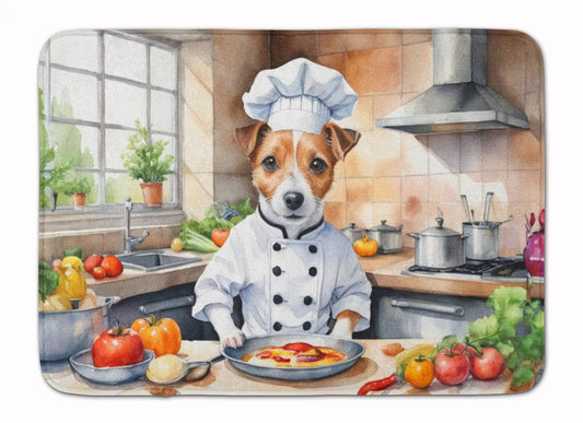 Jack Russell Terrier The Chef Memory Foam Kitchen Mat WEM Support (www.WEM.support)