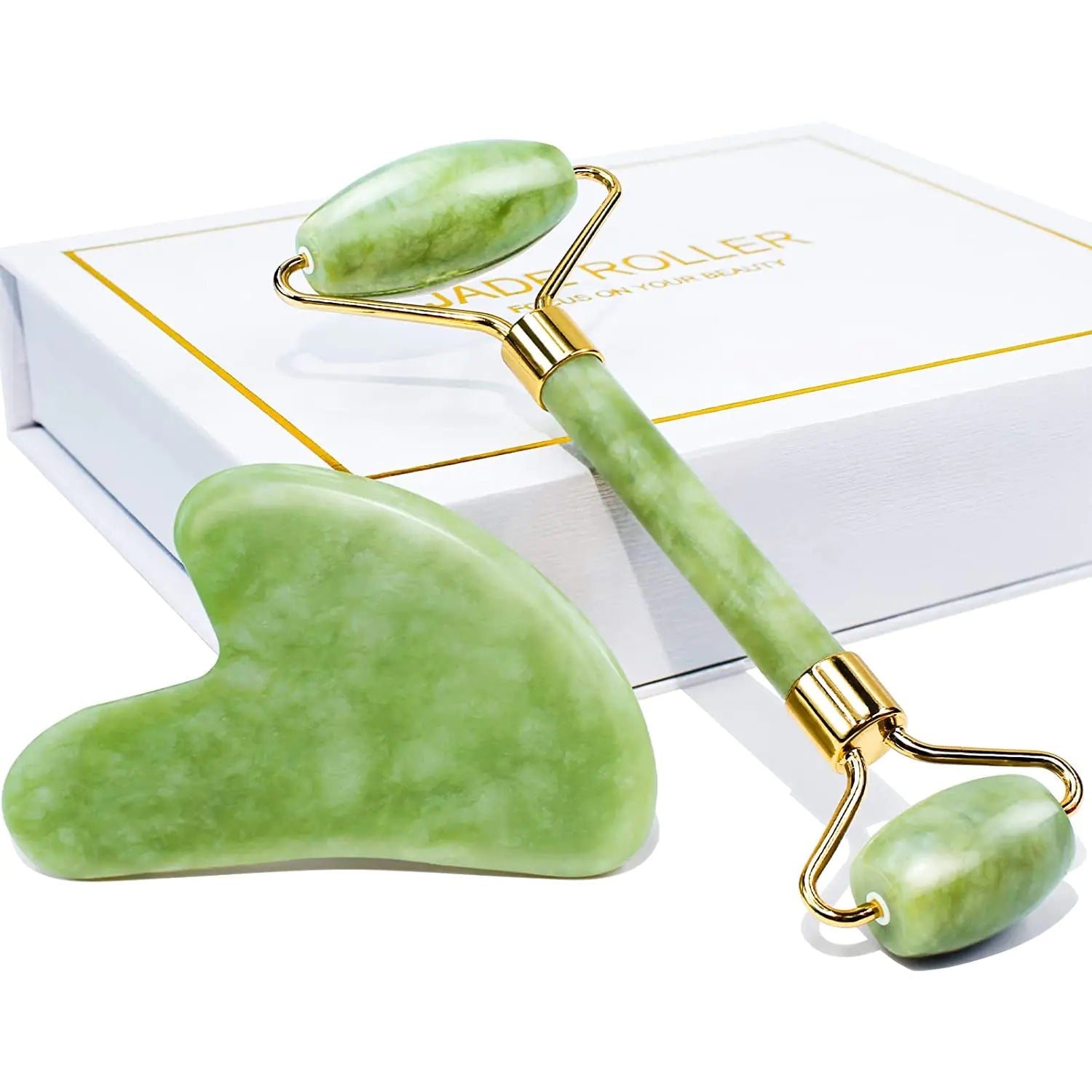 Jade Roller & Gua Sha Gift Box WEM Support (www.WEM.support)