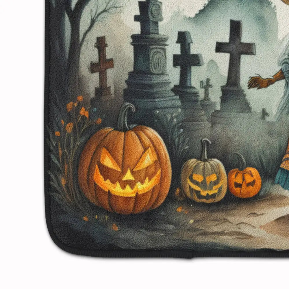 La Llorona Skeleton Spooky Halloween Memory Foam Kitchen Mat WEM Support (www.WEM.support)