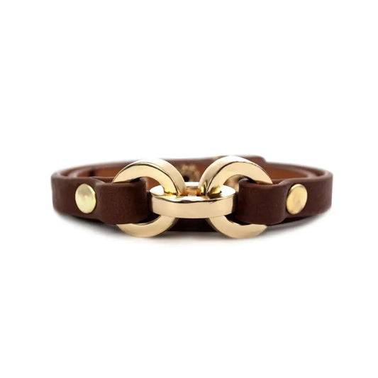 Latch Leather Bracelet - Sienna WEM Support (www.WEM.support)