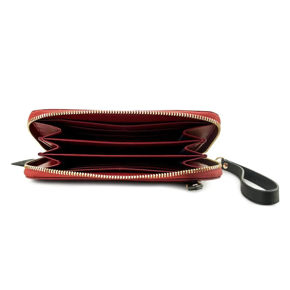 Layla Leather Wallet- Cab/Midnight Black WEM Support (www.WEM.support)