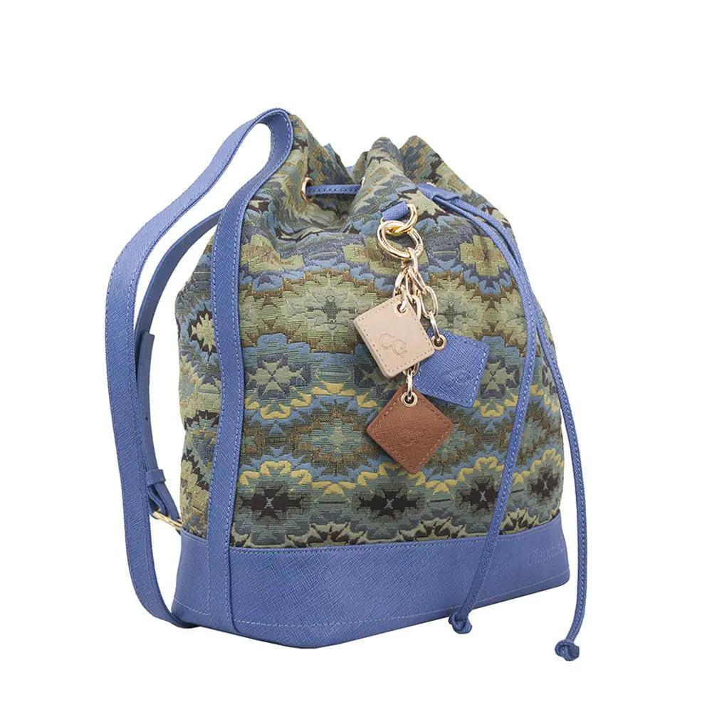 LOLA Pull Bag- Ocean Blue WEM Support (www.WEM.support)