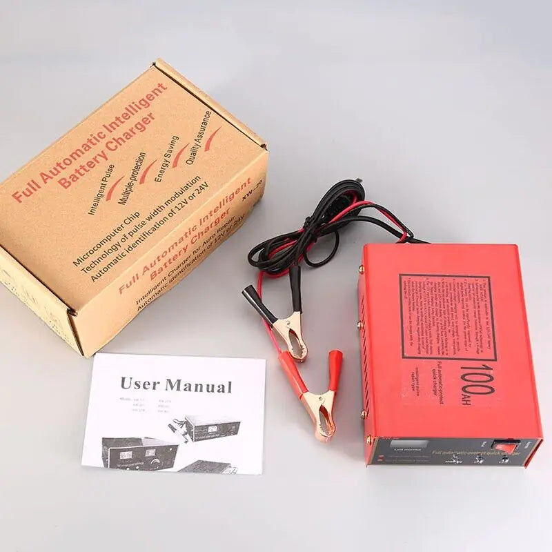 Maintenance Free Battery Charger 12V/24V 10A 140W Output For Electric Car Pro WEM Support (www.WEM.support)