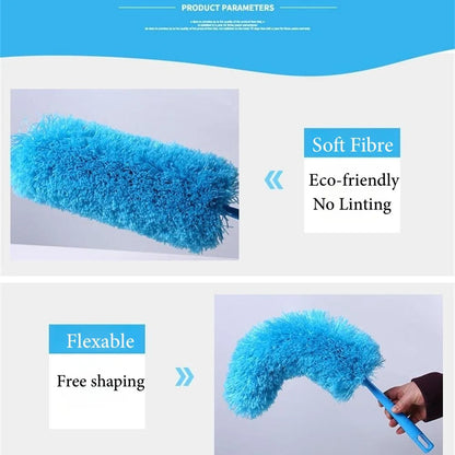 Microfiber Duster Cleaning Brush Dust Cleaner Bendable Handle Soft Ceiling Fan WEM Support (www.WEM.support)