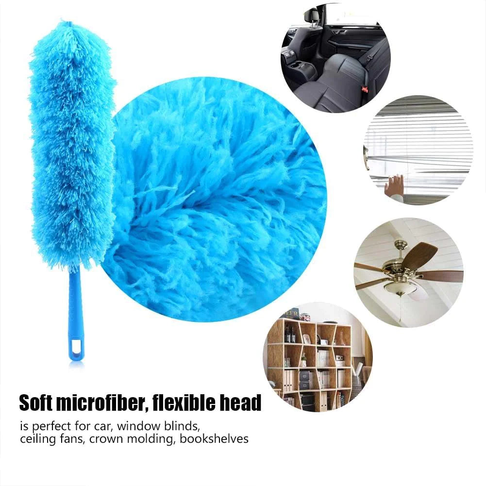 Microfiber Duster Cleaning Brush Dust Cleaner Bendable Handle Soft Ceiling Fan WEM Support (www.WEM.support)