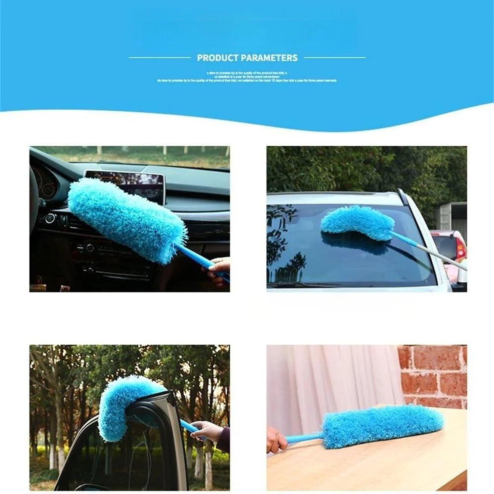 Microfiber Duster Cleaning Brush Dust Cleaner Bendable Handle Soft Ceiling Fan WEM Support (www.WEM.support)