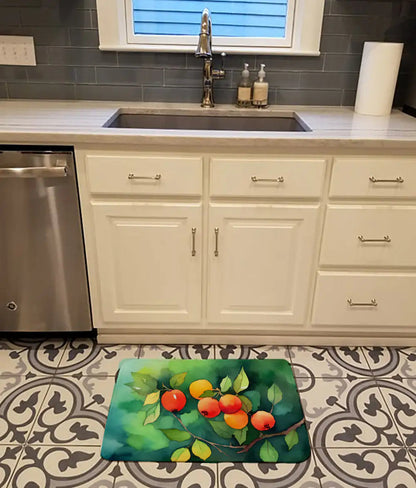 Missouri Hawthorns in Watercolor Memory Foam Kitchen Mat WEM Support (www.WEM.support)