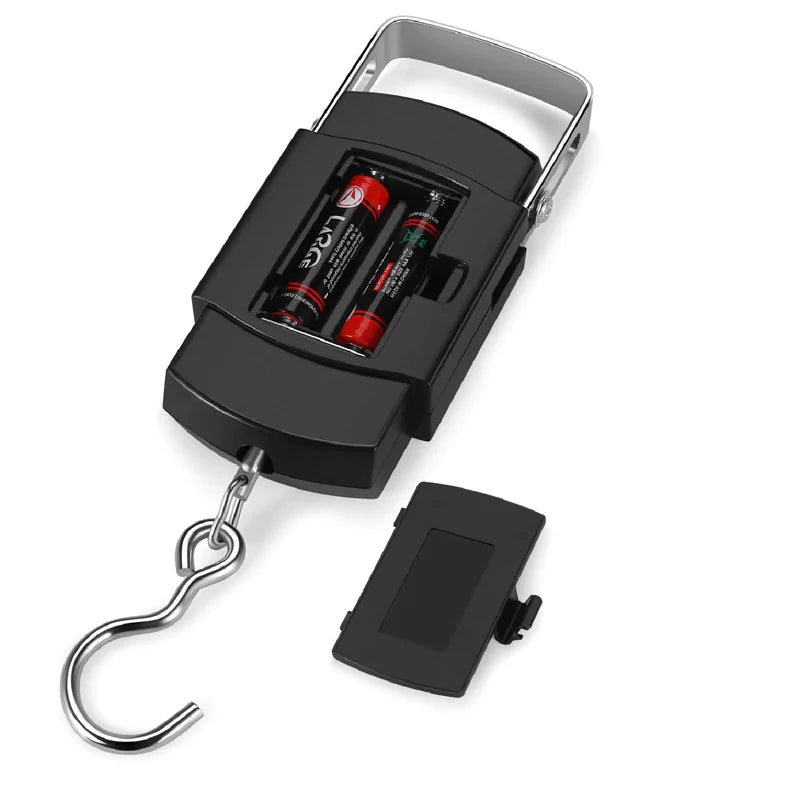 Portable Fish Scale Travel LCD Digital Hanging Luggage Electronic 110lb / 50kg WEM Support (www.WEM.support)