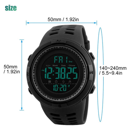 SKMEI Men's Digital Army Military Sport Quartz Analog Chrono Waterproof Watch US WEM Support (www.WEM.support)