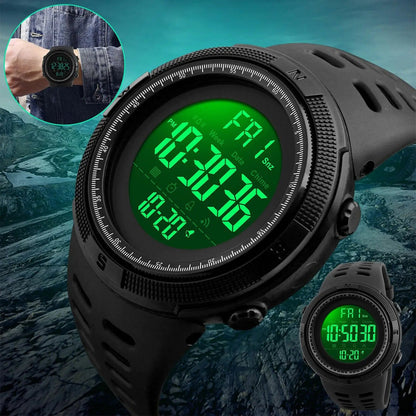 SKMEI Men's Digital Army Military Sport Quartz Analog Chrono Waterproof Watch US WEM Support (www.WEM.support)