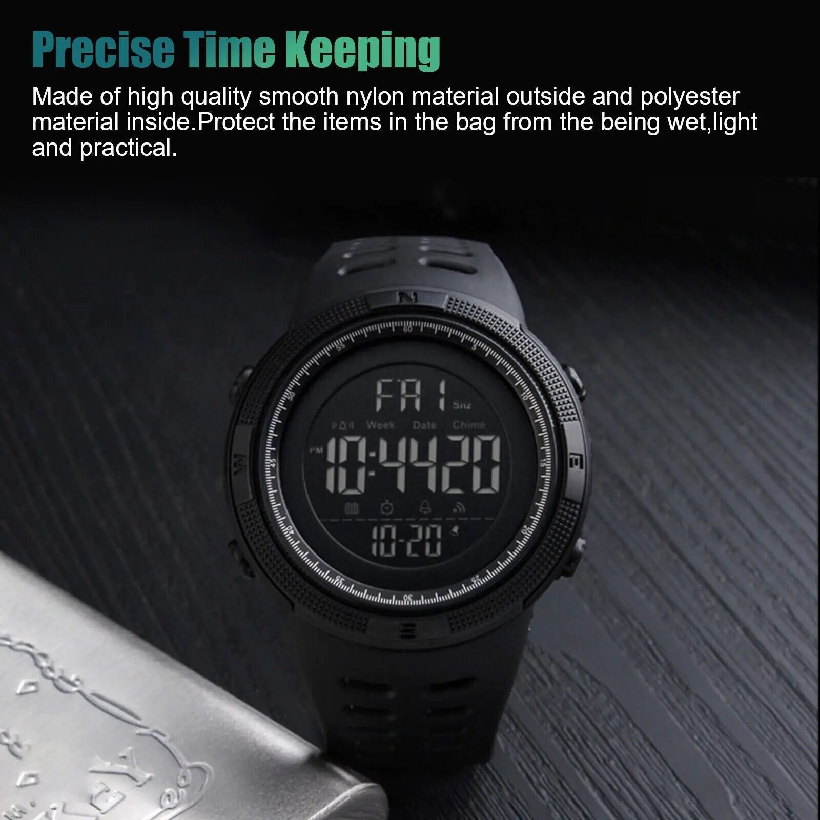 SKMEI Men's Digital Army Military Sport Quartz Analog Chrono Waterproof Watch US WEM Support (www.WEM.support)