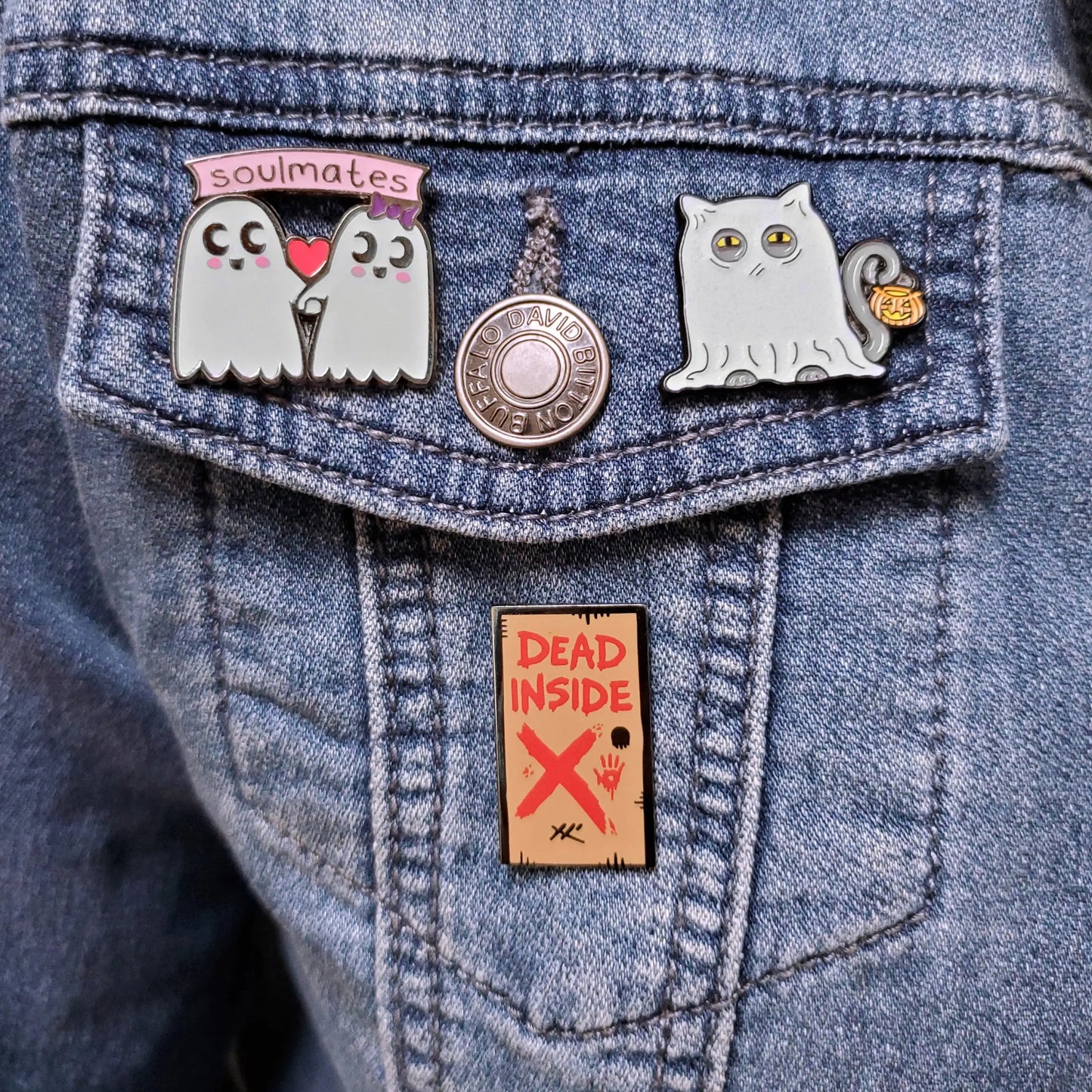 Spooky Kitty Pin WEM Support (www.WEM.support)