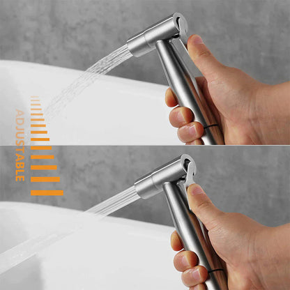 Toilet Shattaf Adapter Hose Bidet Spray Stainless Steel Handheld Shower Head US WEM Support (www.WEM.support)